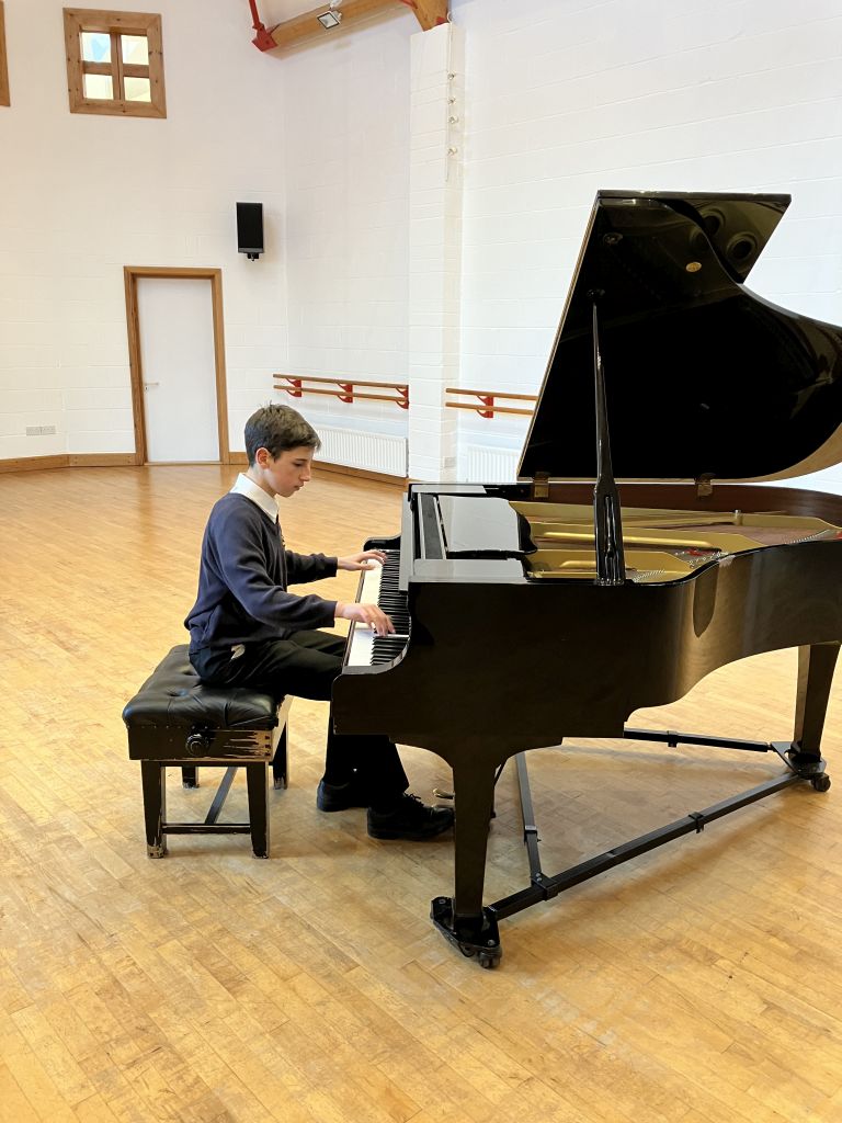 Peter on piano