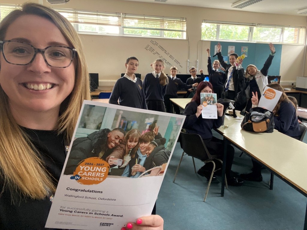 Wallingford School young carers celebrate award
