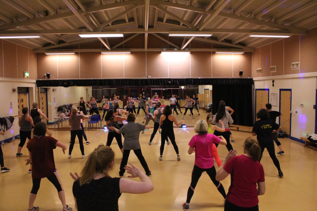 Zumba in dance studio