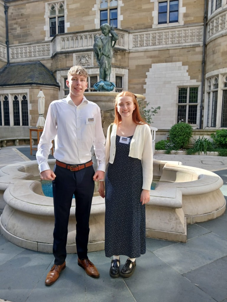 Students outside Merchant Taylors' Hall