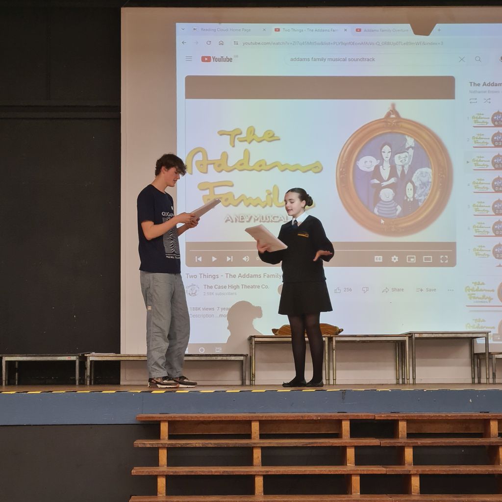 Rehearsing The Addams Family