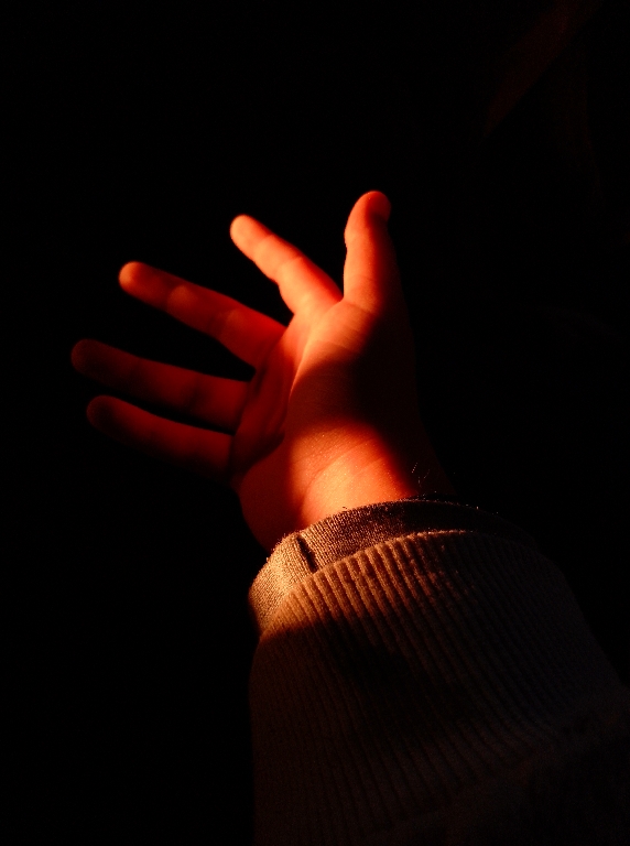 Tiarose Orton (Year 11) - Senior Winner Young hand reaching into the darkness