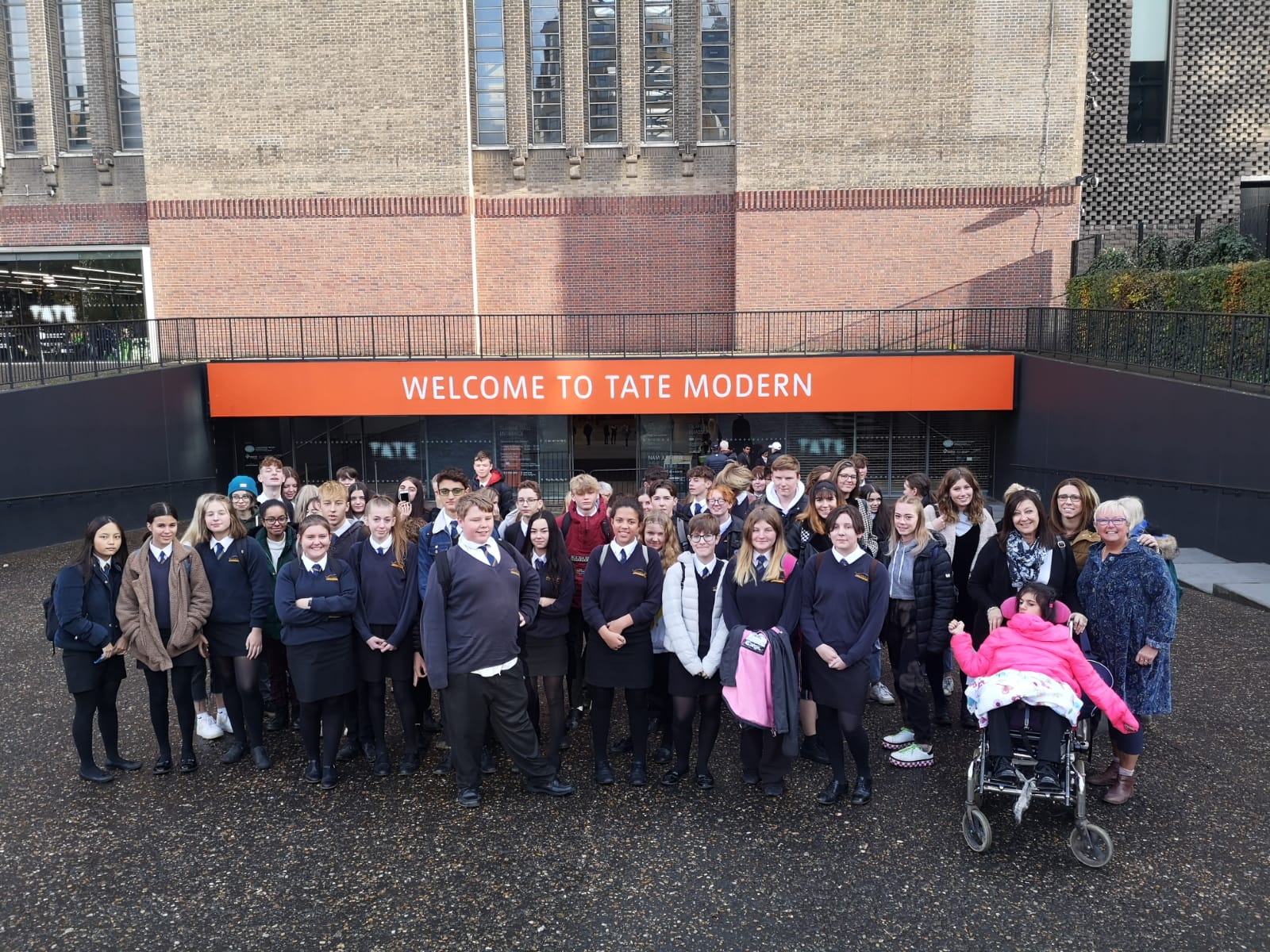 Outside the Tate Modern