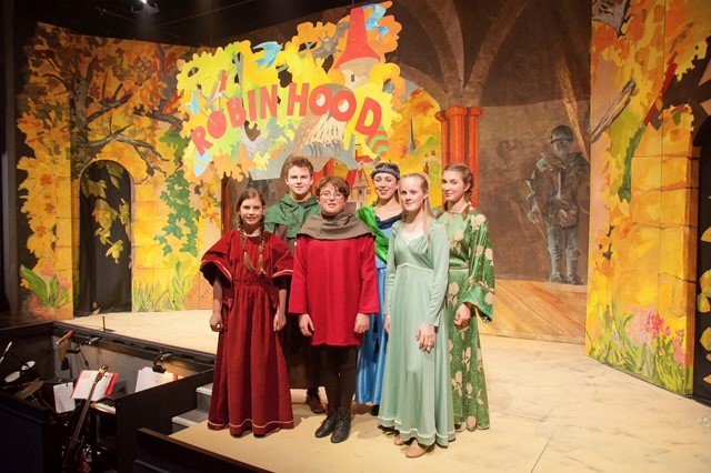 Wallingford Students on the stage