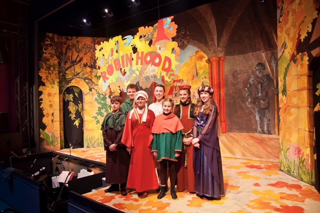 Wallingford Students on stage