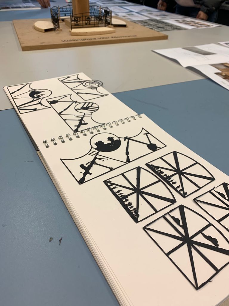 Close ups of design ideas.
