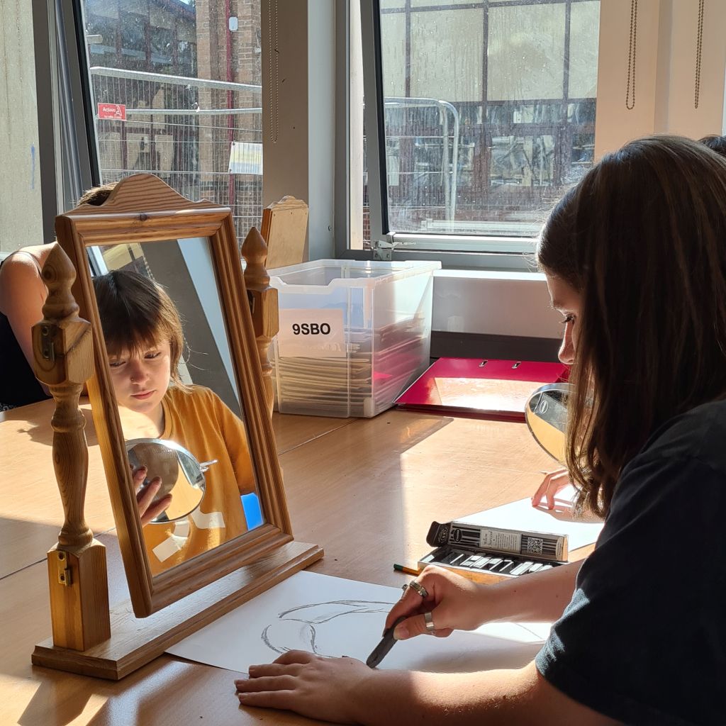 Year 12 art student