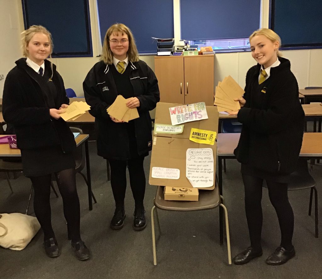 Write For Rights students