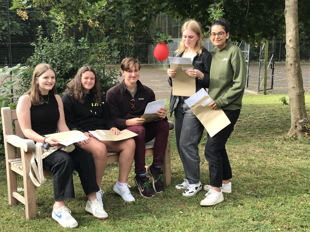 Students with their results